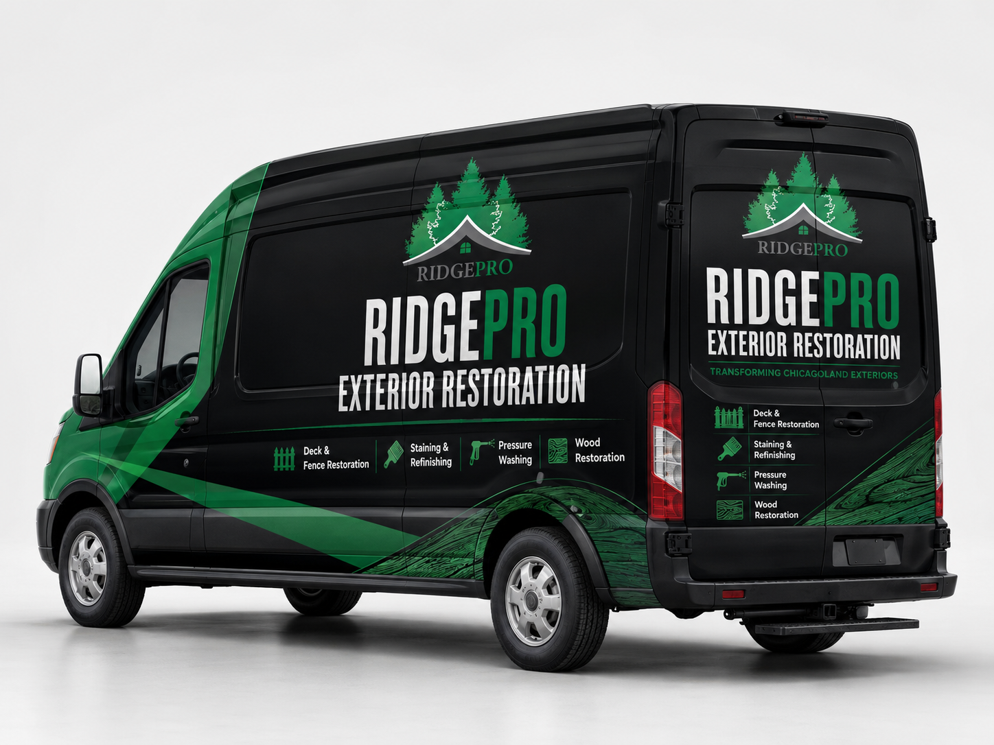 RidgePro Exterior Restoration branded service van